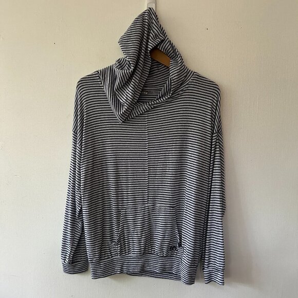 Roxy Hooded Pullover Womens Small Striped Nautical Coastal Grandma Surfer Skater - Picture 1 of 7